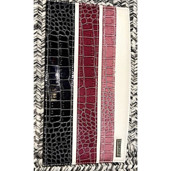 Miche Classic Shell Gayle Pink Black Stripe Magnetic Changeable Purse Cover - Picture 1 of 7